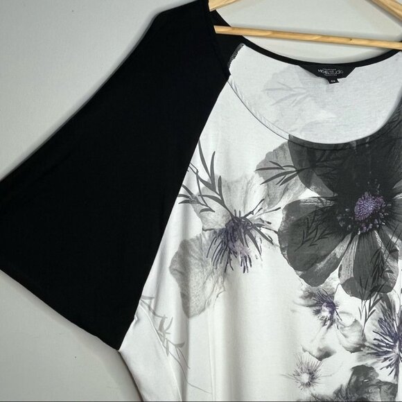 SIZE 1x Addition Elle Michel Studio Floral Top - Picture 6 of 8